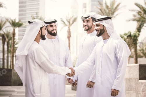 Preview: Group of businessmen in Dubai
