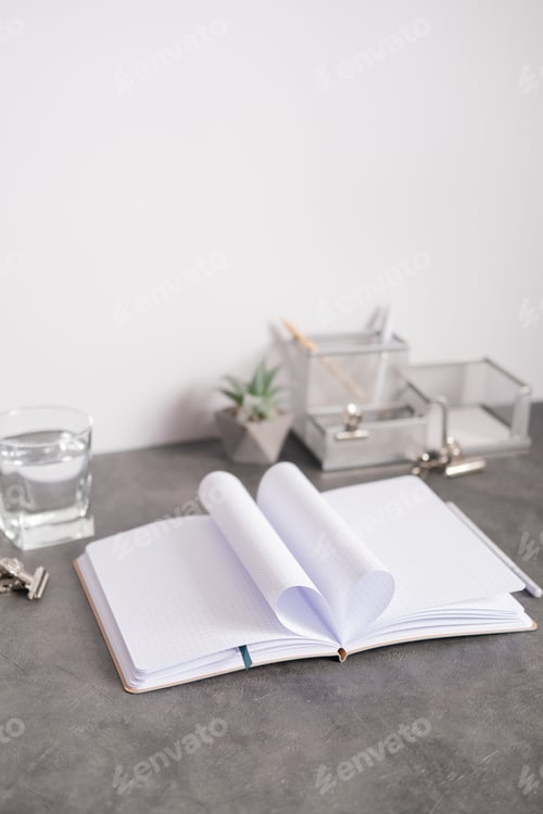 Preview: Notebook pages folded in the shape of a heart