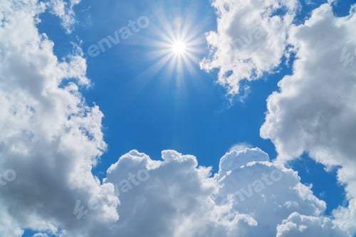 Preview: Clouds and Bright Sun on a Summer Day