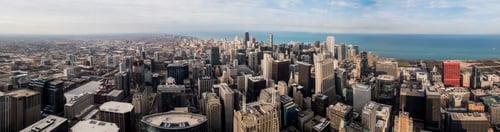 Preview: View of Chicago from the Skydeck, panoramic view, Chicago, Illinois, USA