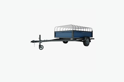 Preview: Trailer with metal cage attachment