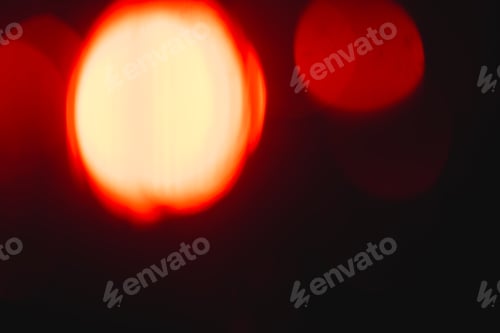 Preview: Red bokeh lights with copy space on dark background