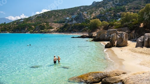 Preview: Voulisma Beach Istron Crete Greece, the most beautiful beaches of Crete island Istron Bay