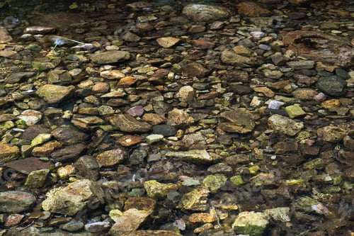 Preview: Stones under crystal clear waters of a river