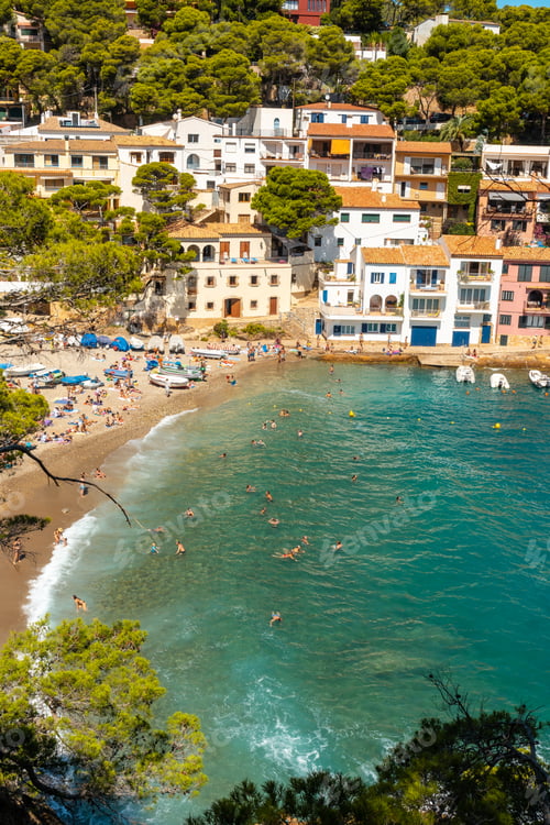 Preview: Coastal municipality of Sa Tuna on the coast of Begur in summer, Girona