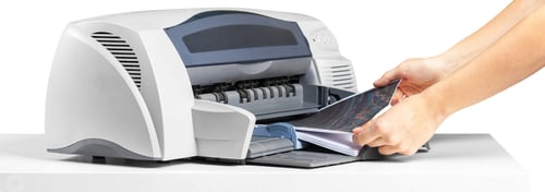 Preview: Printer is used to print documents in an office setting during daytime hours