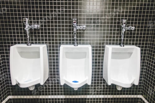 Preview: White Urinal on Back Tiles Wall