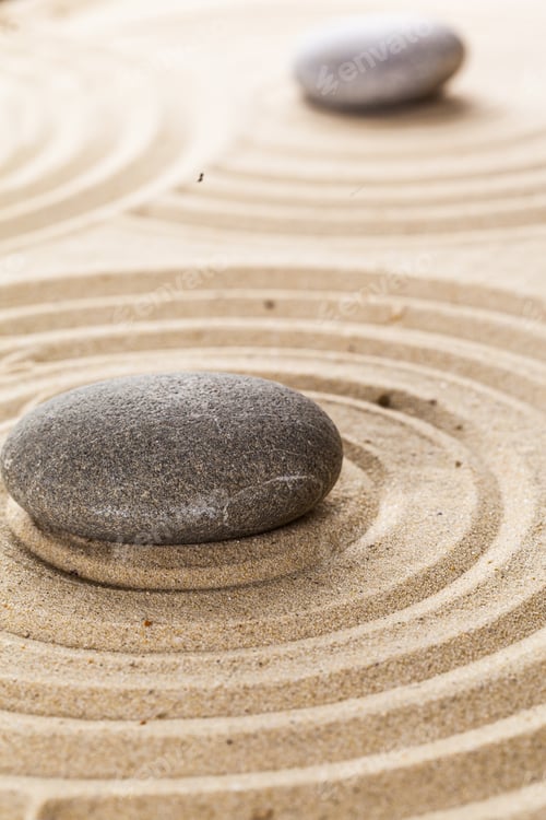 Preview: zen garden meditation stone background