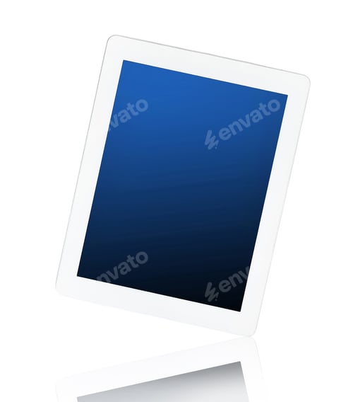 Preview: Tablet with blue screen