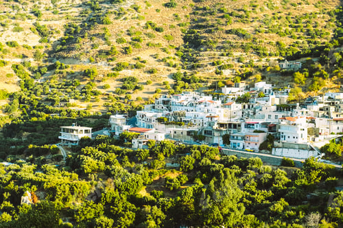 Preview: A beautiful village in the mountains in the center of the island of Crete.