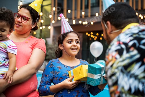 Preview: Father give birthday gift to daughter