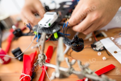 Preview: Installing the component on drone body