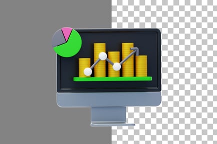 Preview: Financial Analysis 3D Icon