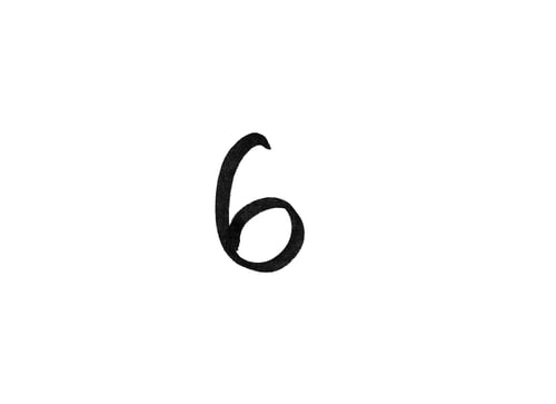 Preview: marker number isolated mark hand draw