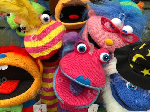 Preview: Variety of children’s puppets from Sesame Street and the muppets show