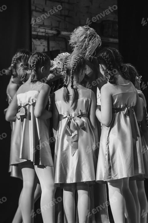Preview: staging on the stage of a children's theater with actors