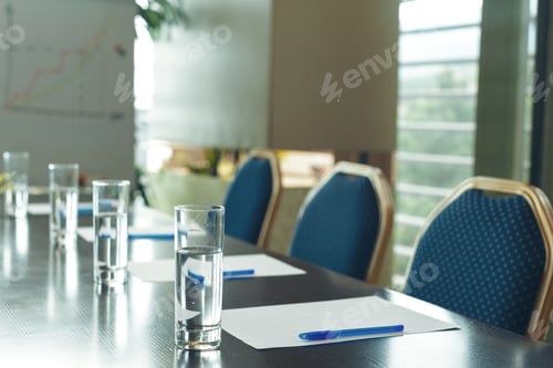 Preview: Conference room interior with empty chairs