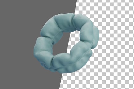 Preview: Bending Ring Neon 3D Icon