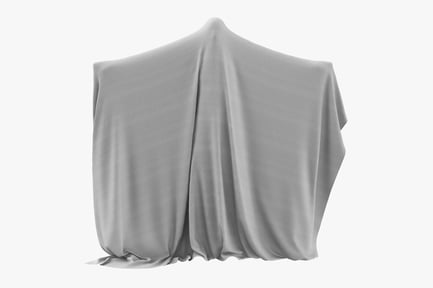 Preview: Draped Fabric Ghost Shape - Pose 03
