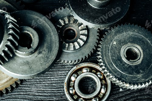 Preview: Gears from an old industrial machine