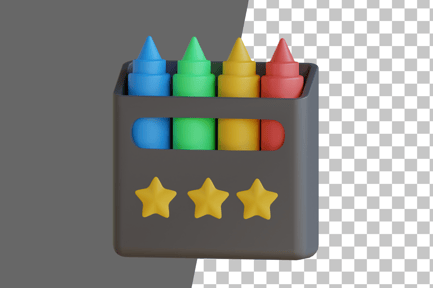 Preview: Crayons 3D Icon