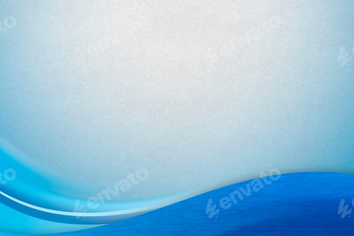 Preview: Blue curve frame template on a gray background