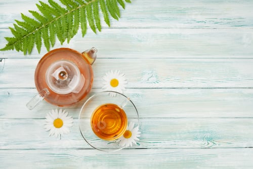 Preview: Herbal tea in teapot and cup