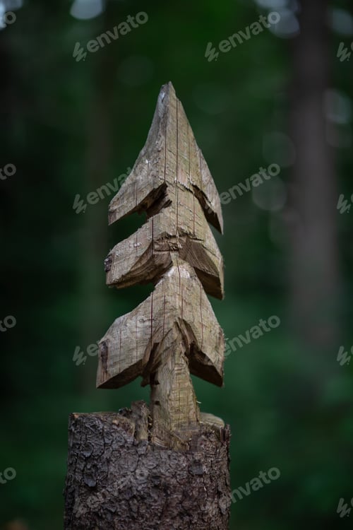 Preview: Tree made of wood.