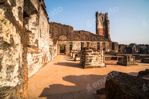 Preview: Ruins of St. Augustine Convent, UNESCO World Heritage Site in Old Goa, Goa, India