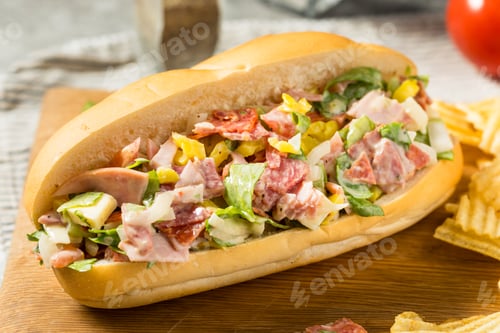 Preview: Trendy Homemade Chopped Italian Sub Sandwich