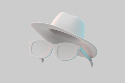 Предпросмотр: Комбинация шляпы и очков