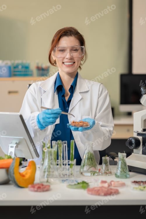 Preview: Portrait of a successful nutrition specialists and medicine.