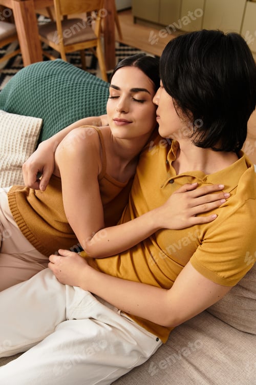 Preview: Joyful moments shared between a loving couple at home in a cozy setting