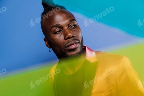 Preview: Artistic portrait with gel lights