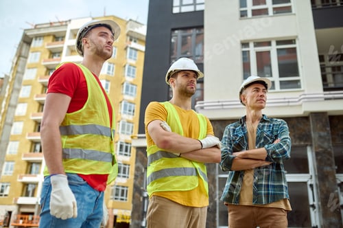 Preview: Construction Workers Inspect Building Site Development Project