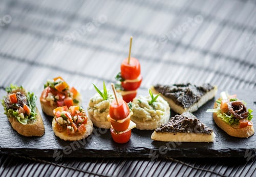 Preview: spanish gourmet creative tapas mixed snack platter set