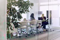 Preview: Professional Businesswomen Leading Meeting on New Projects in Modern Office.