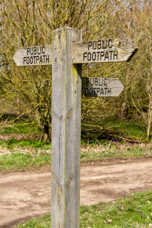 Preview: Public footpath sign 3