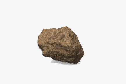 Preview: Upright rough boulder