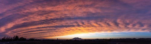 Preview: Bright colored sunset clouds in East San Francisco Bay