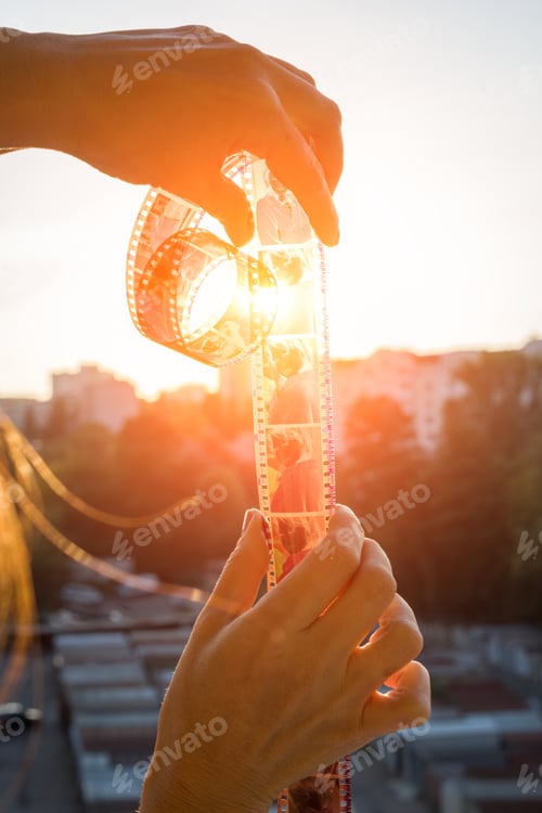 Preview: KYIV, UA - SEPTEMBER 26, 2017: Memory, memories, past, yesterday - film.