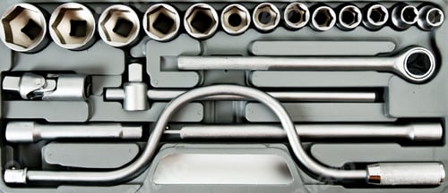 Preview: Metalwork. Box with wrenches