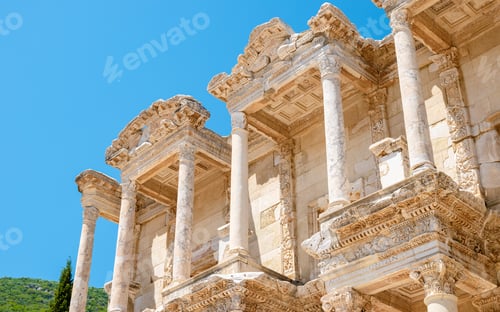 Preview: Ephesus ruins, Turkey, beautiful sunny day between the ruins of Ephesus Turkey