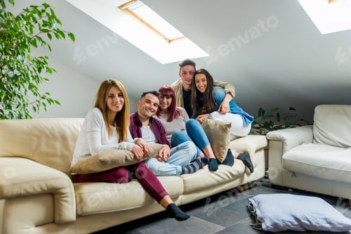 Preview: Friends having fun at home