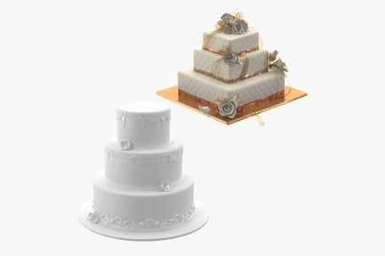 Preview: Elegant Tiered Cakes: Round and Square Wedding Designs