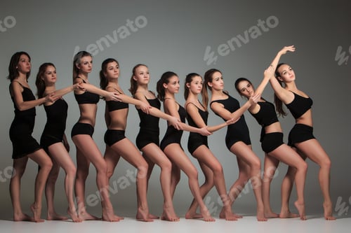 Preview: The Group Of Modern Ballet Dancers