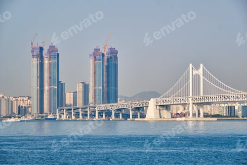 Preview: Gwangan Bridge and skyscrapers in Busan, South Korea