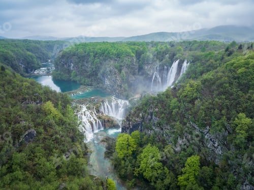 Preview: Spring view of Plitvice national park in Croatia