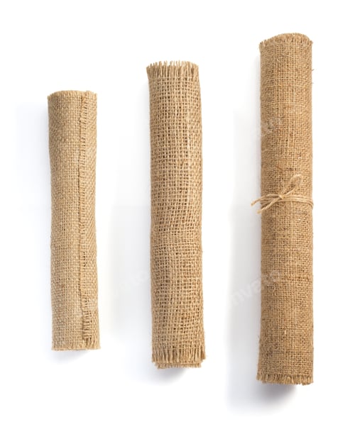Preview: burlap hessian sacking isolated on white
