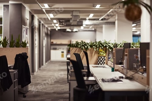 Preview: It must be the weekend. Shot of an empty office.